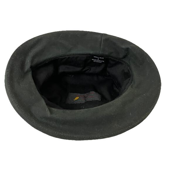 VTG Hatman of Ireland Wax Cotton Hat Tweed Wool Herringbone Twist Sz Unisex Med main image 5
